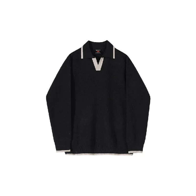 Contrast Color Fashionable Rayon Polo-0