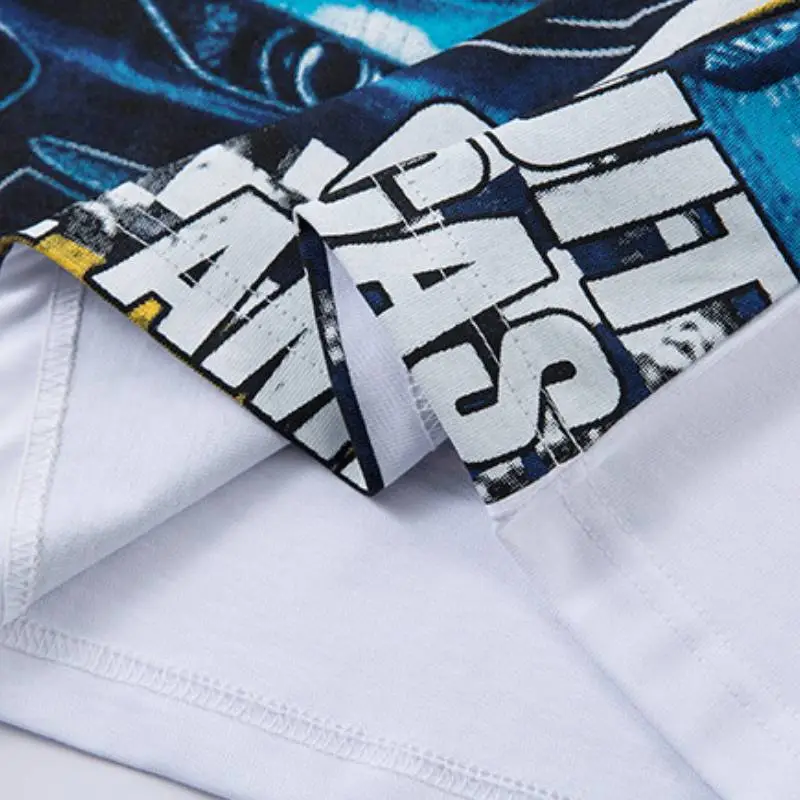 Retro Trendy Combed Cotton T-Shirt-5