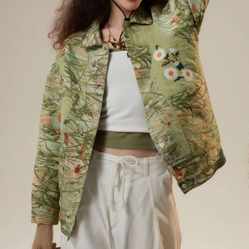 Retro Contrast Color Jacket-4
