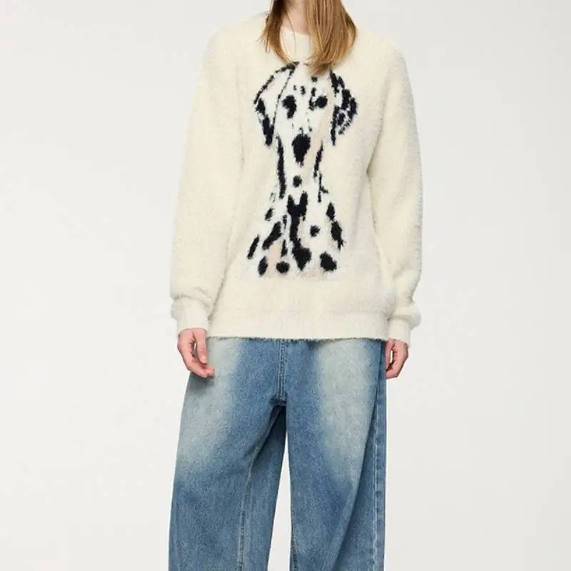 Fashion Loose 100% Nylon Sweater-8