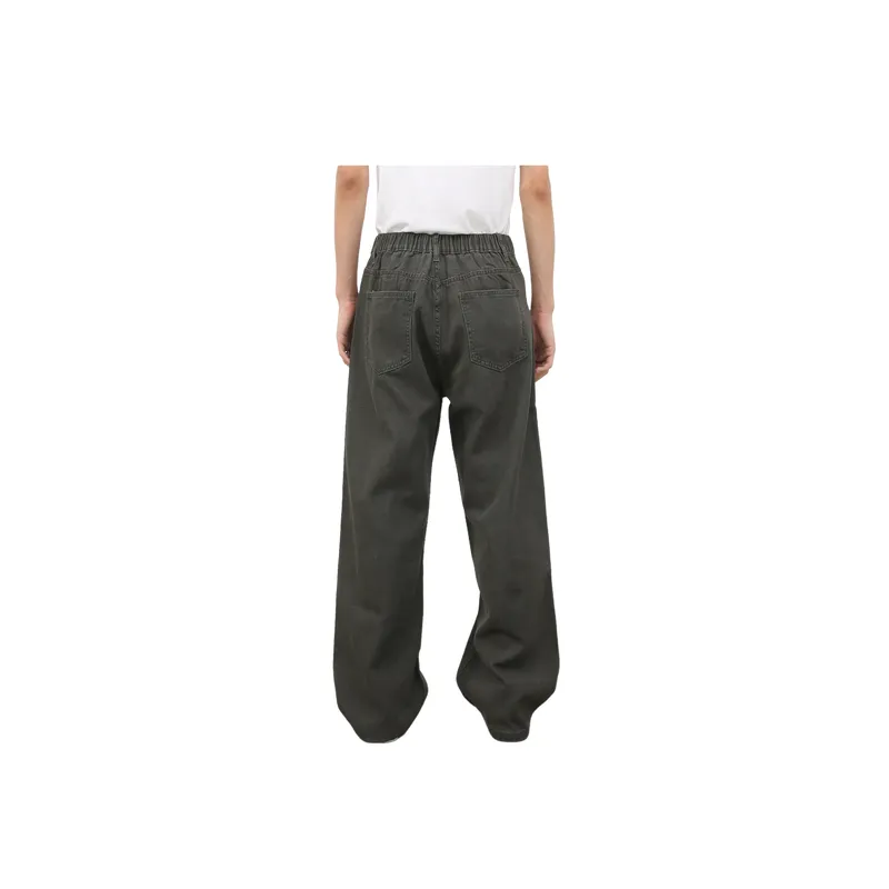 Retro Plain Jeans-5