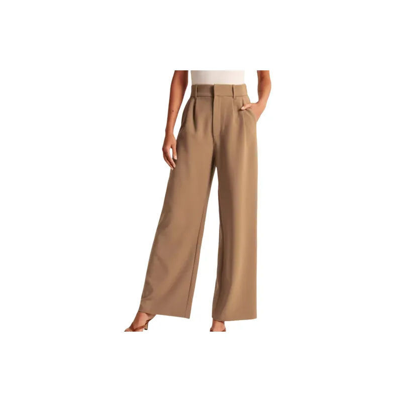 Simple Basics Gauze Suit Trousers Women-0