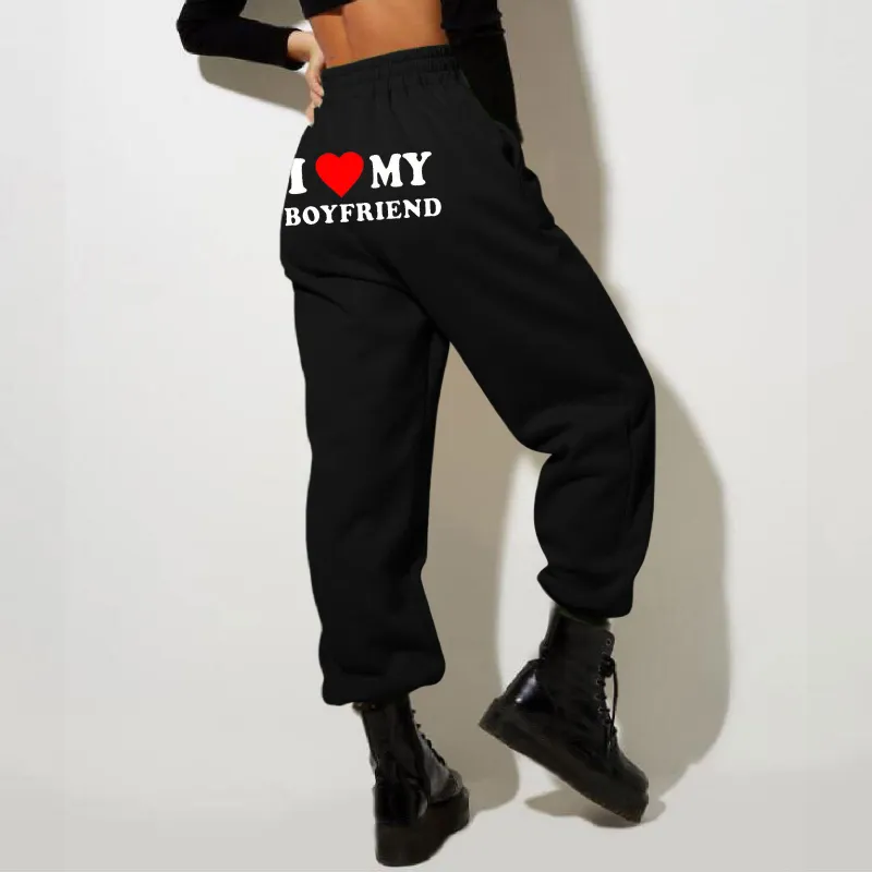 Retro Casual Knit Sweatpants-1