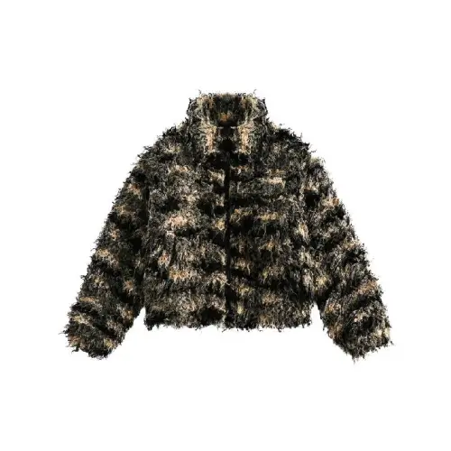 Elegant Contrast Color Quilted Jacket Women