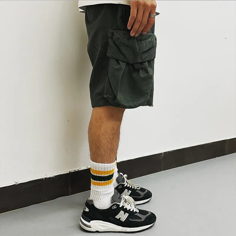 Retro Casual 100% Cotton Mid Calf Sock-2