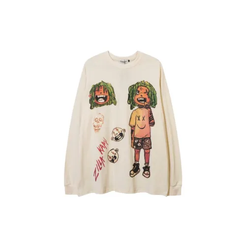 Fun Cartoon Anime Printing Long Sleeved T Shirt