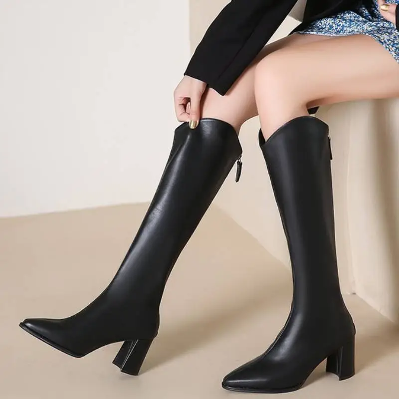 Simple Basics Knee High Boots-5