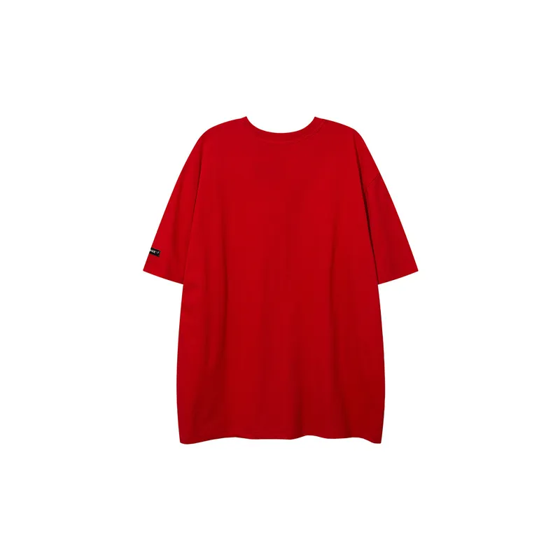 Dark High Street Cross Retro Printed Round Neck Short Sleeve T Shirt-1