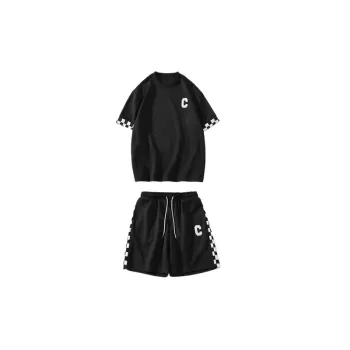 Five Point Sleeve T Shirt and Shorts Set