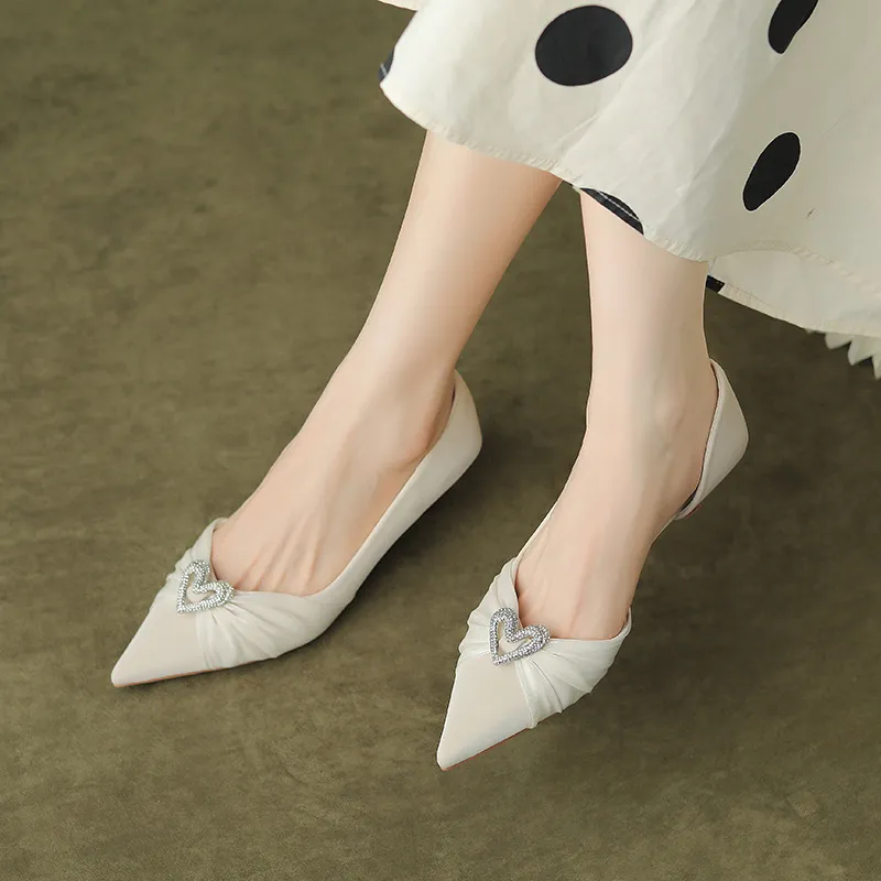Plain Rhinestone High Heels-1