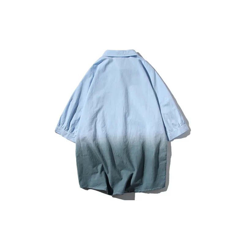 Loose Gradient Color Workwear Jacket-1