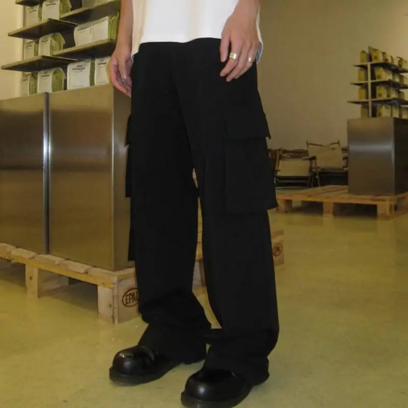 Simple Loose Cargo Pants-2
