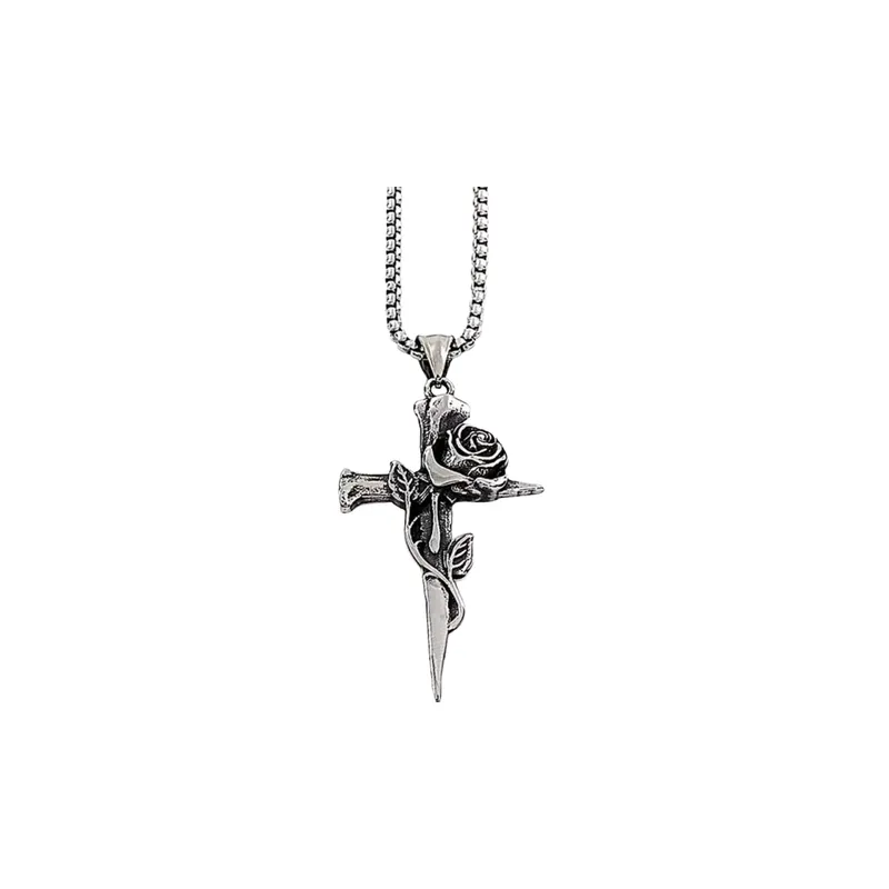 Retro Trendy Cross Necklace