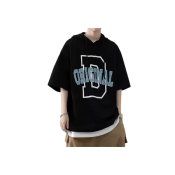 Short sleeved Fashion Fake Two piece Half sleeved Sweatshirt