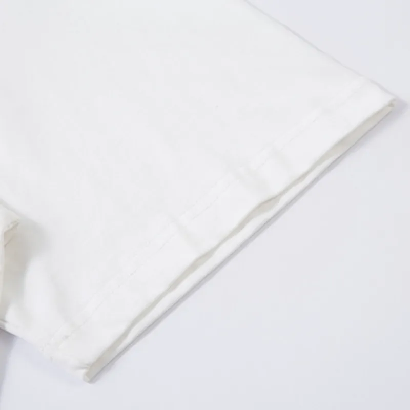 Hip-hop Trendy Combed Cotton T-Shirt-3