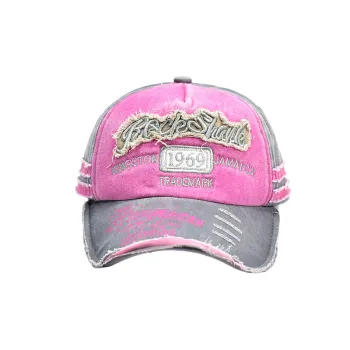 Washed Print Peaked Cap