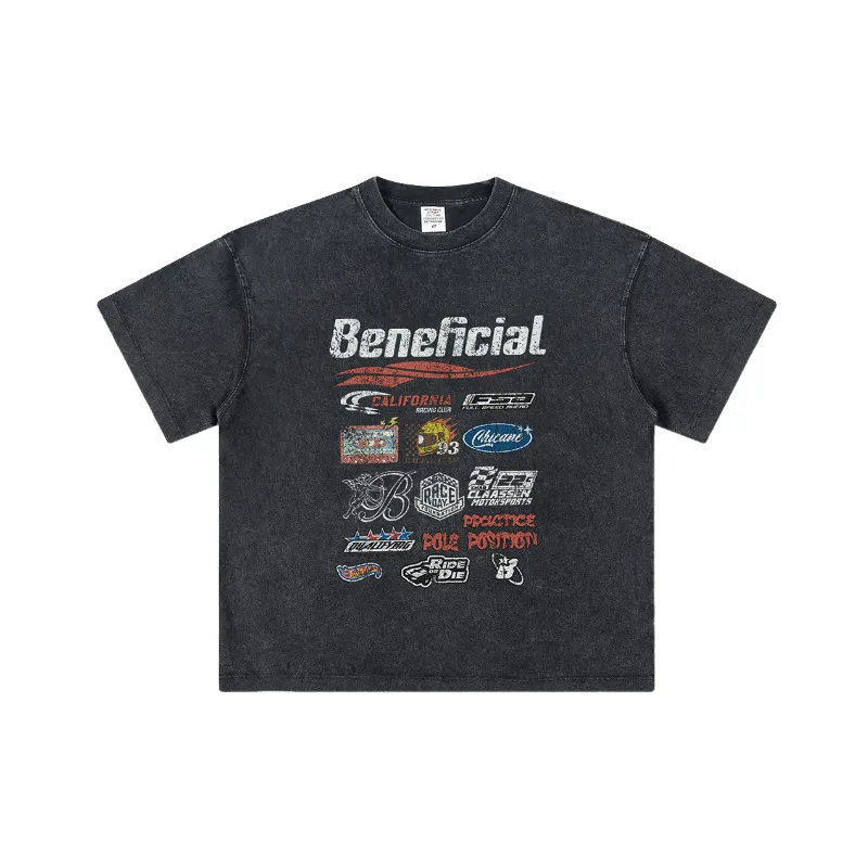 Street Washed 100% Cotton T Shirt-4