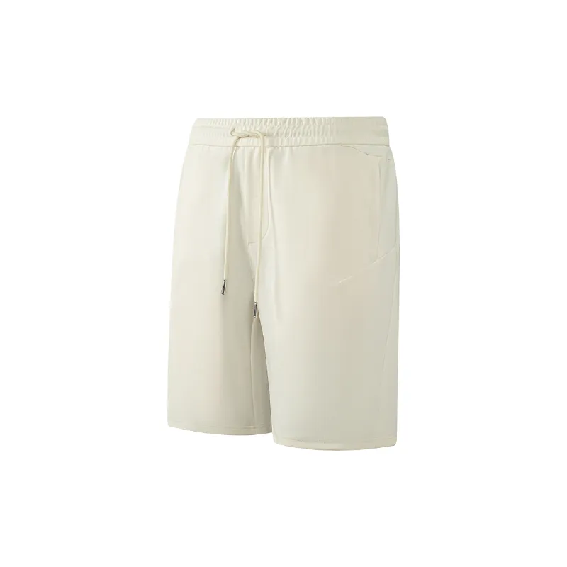 Simple Plain Cotton Casual Shorts-2