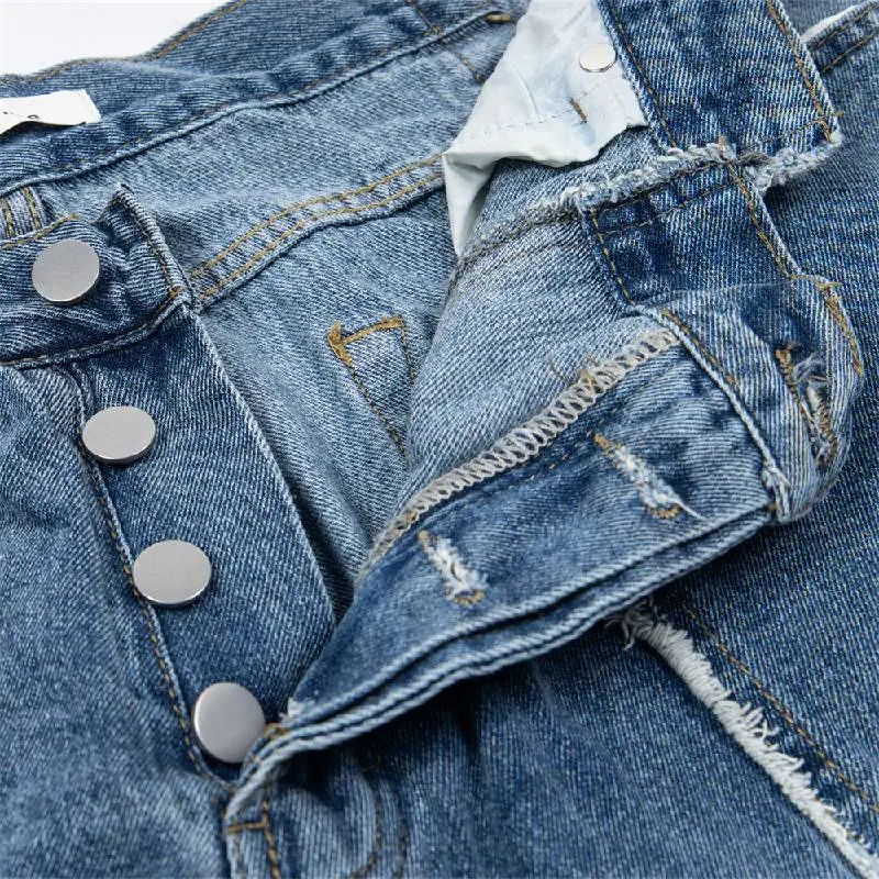 Casual Straight Leg Jeans-4