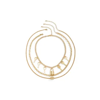 Versatile Pendant Clavicle Necklace Set