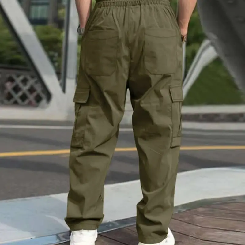 Loose Straight Casual Trousers-9