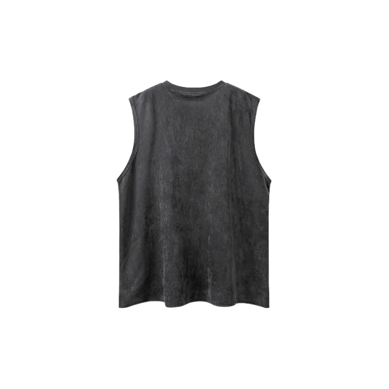 Retro Loose Polyester Vest-9