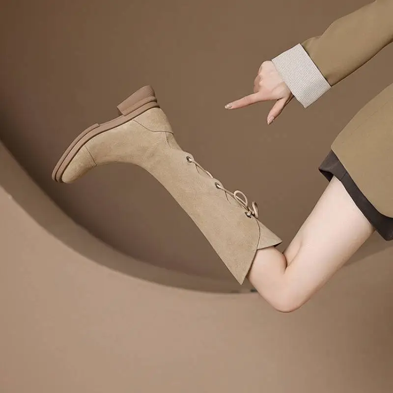 Casual Funky Knee High Boots-4