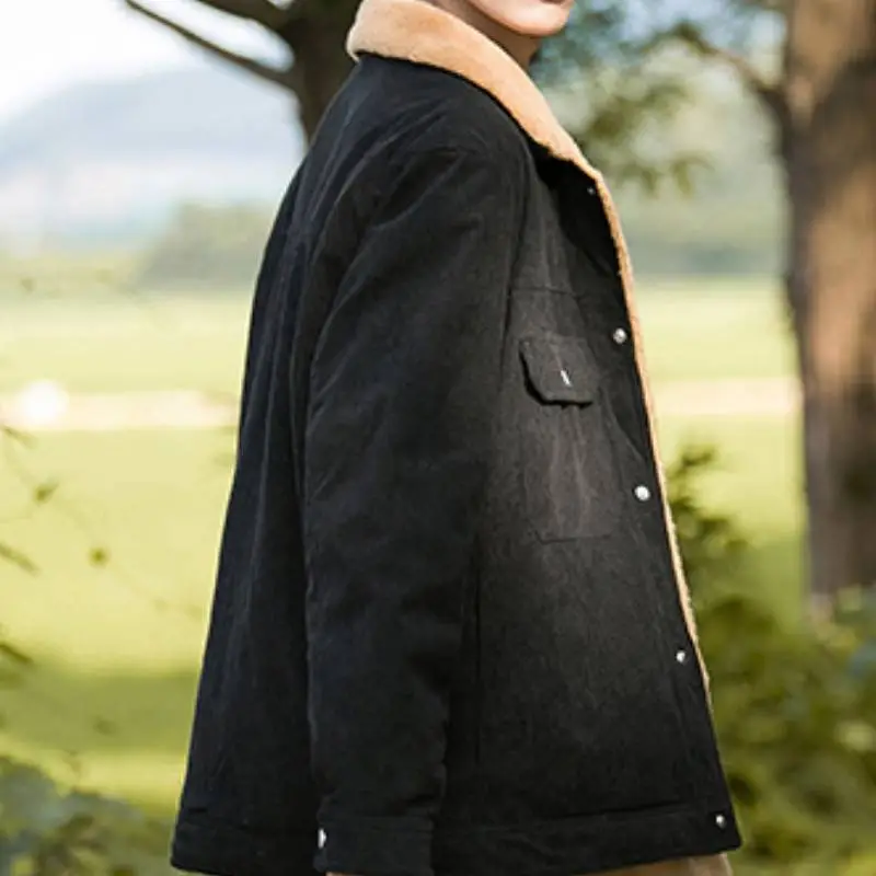 Casual Warming Corduroy Jacket-8