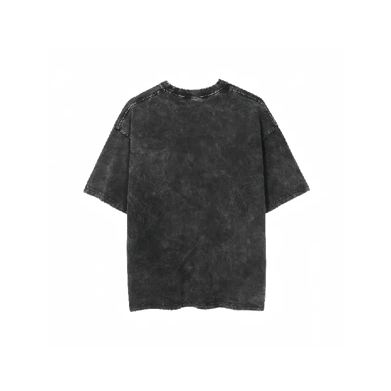 Fashionable Washed 100% Cotton T Shirt-7