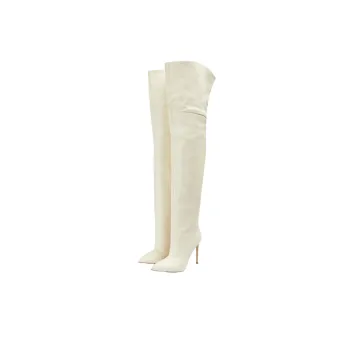 Fashion Plain Thigh High Boots