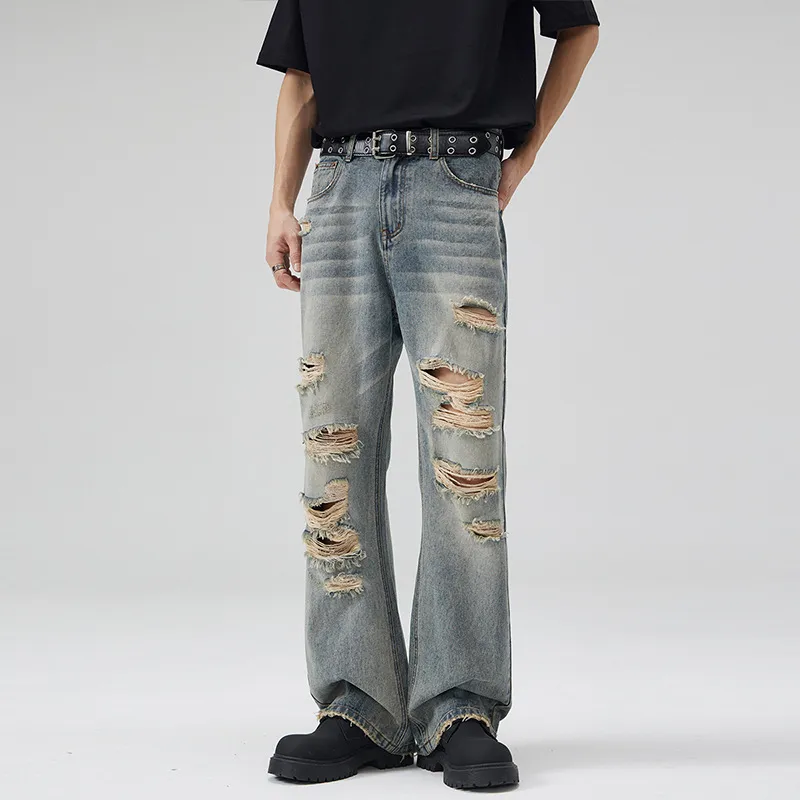 Simple Washed Jeans-2