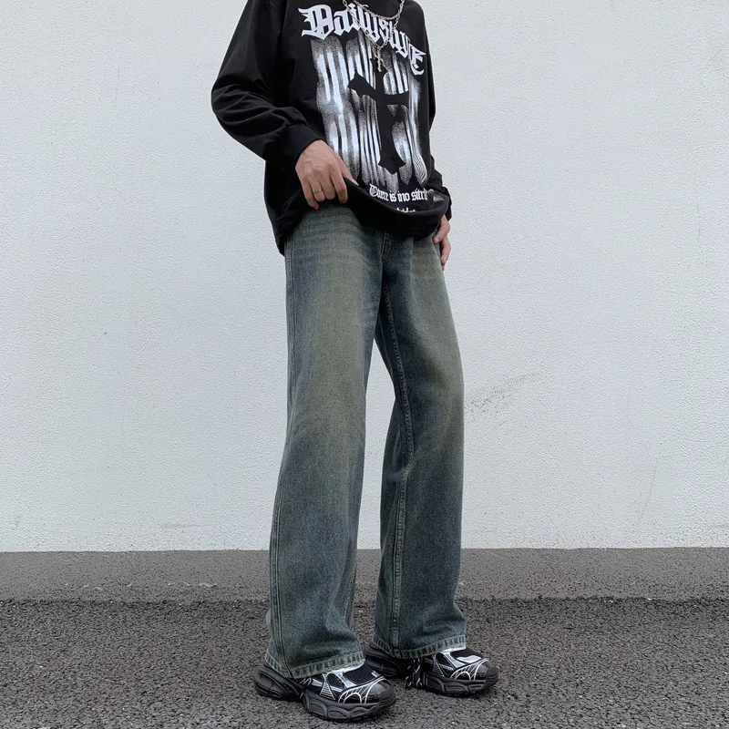 Fashionable Washed Jeans-3