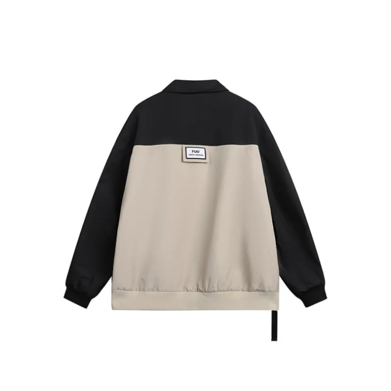 Design Sense Stitching Distinctive Retro Lapel Short Cotton padded Jacket-1