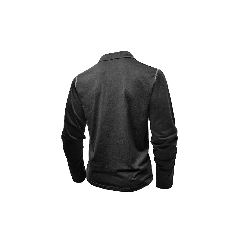 Fashionable Long Sleeve Polo-14