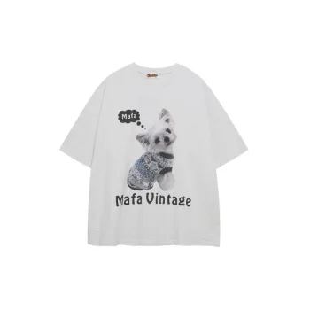Cute Loose Cotton T Shirt Unisex