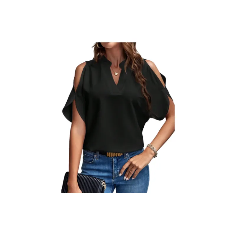 Fashionable Simple Chiffon Shirt-3