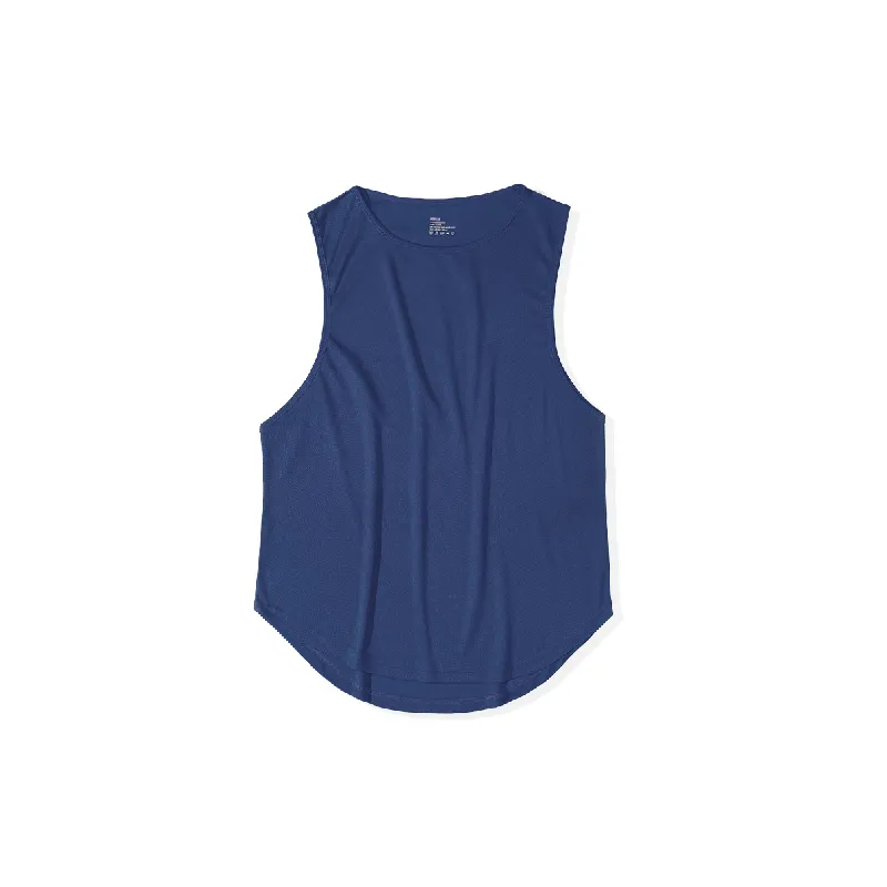 Sporty Loose Blended Synthetic Fabrics Vest-5