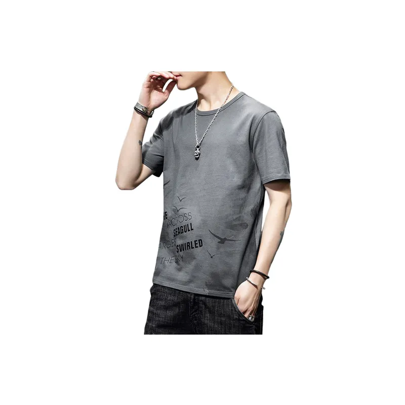 New Trendy Short Sleeved T Shirt   Casual Large Size Two Sets-1