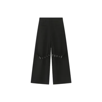 New Arrival Loose Wide Leg Hip Hop Metal Decorated Casual Pants