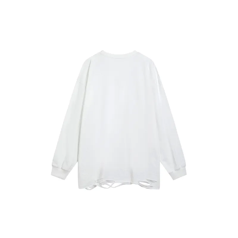 Retro Long Sleeve Straight Leg Sweatshirt-1
