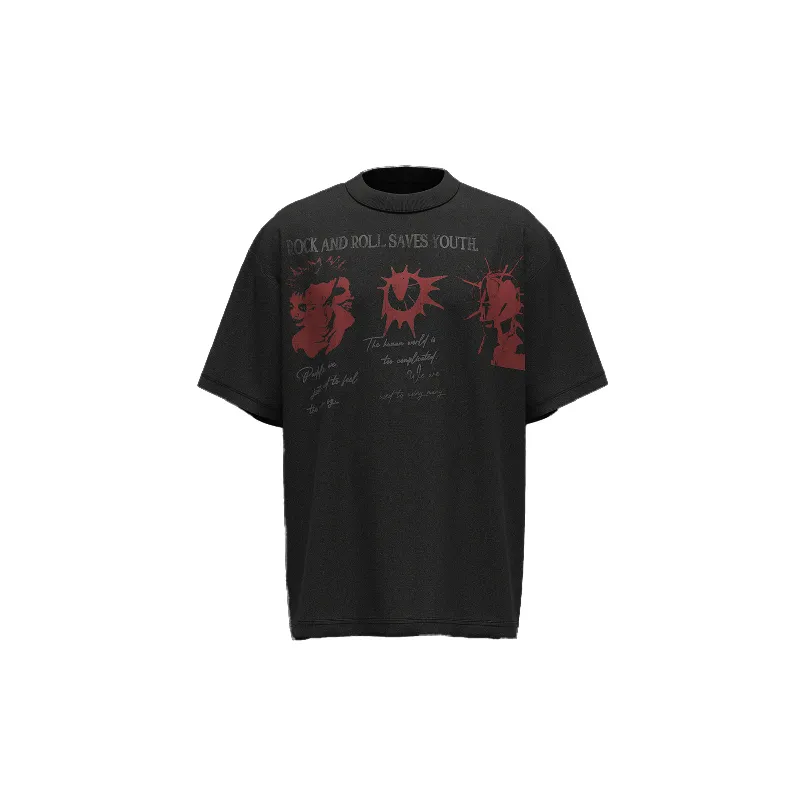 Casual Loose Combed Cotton T Shirt-6