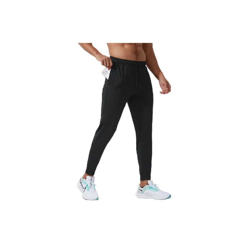 Sporty Loose Blended Synthetic Fabrics Casual Pants-2