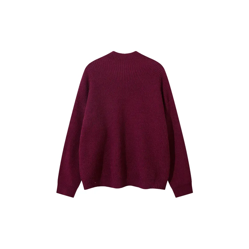 Basics Simple Polar Fleece Sweater-1