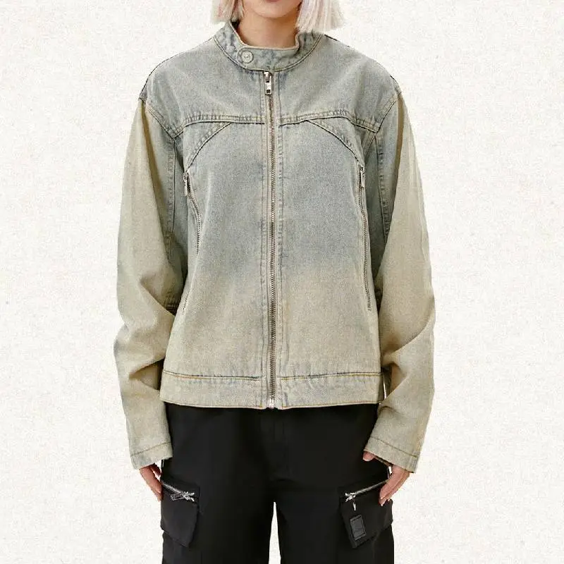 Street Loose Denim Jacket-1