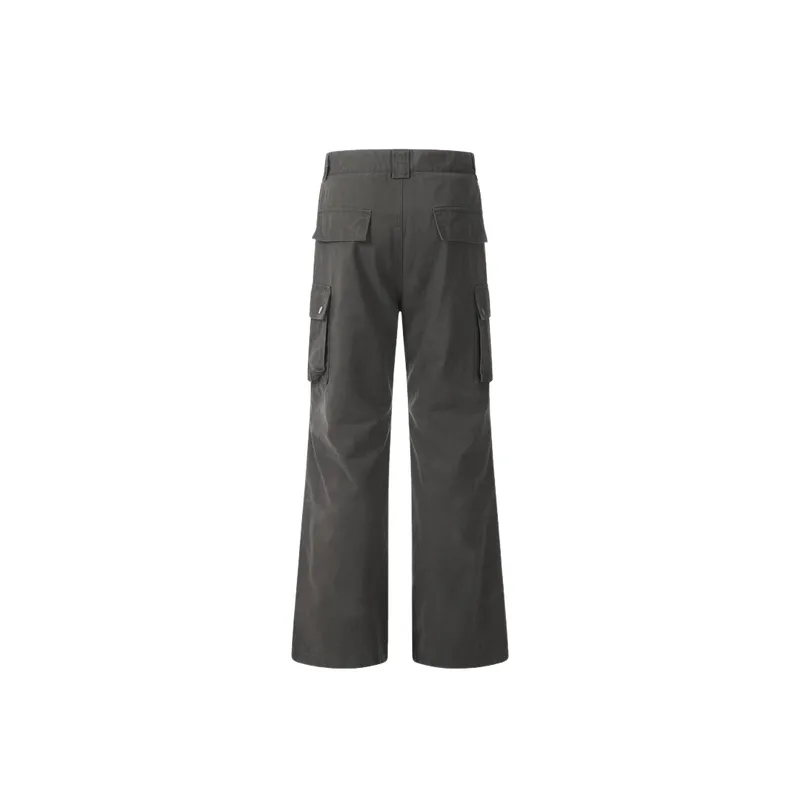 Casual Loose Cotton Cargo Pants-3