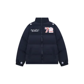 Street Warming Blended Synthetic Fabrics Quilted Jacket