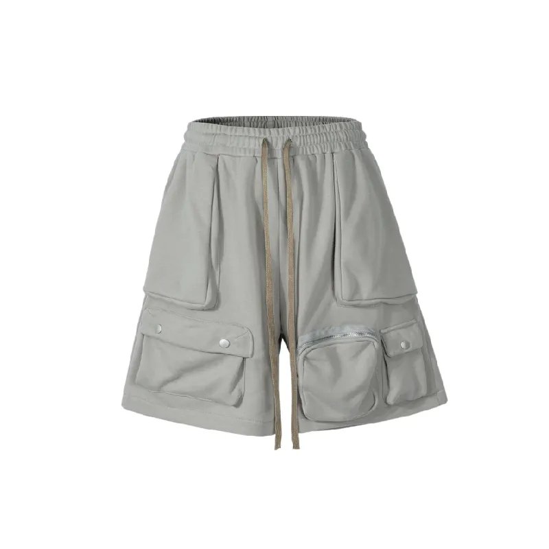 Mijko Multi Pocket Terry Shorts-0