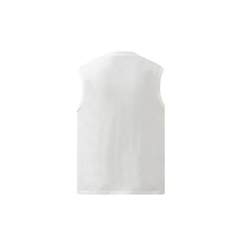 Retro Casual 100% Cotton Vest-5