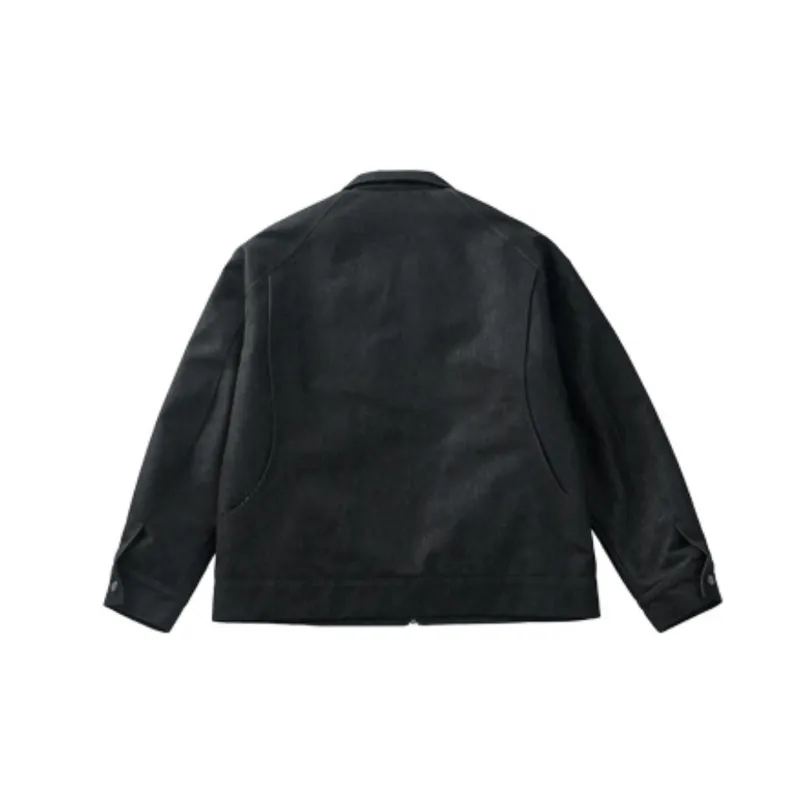 Casual Warming Loose Cotton Blended Fabric Jacket-1