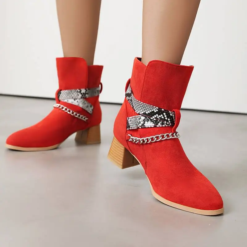 Retro Elegant Fashionable Ankle Boots-4
